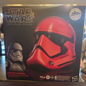 Star Wars Black Series Galaxy’s Edge Captain Cardinal Electronic Helmet